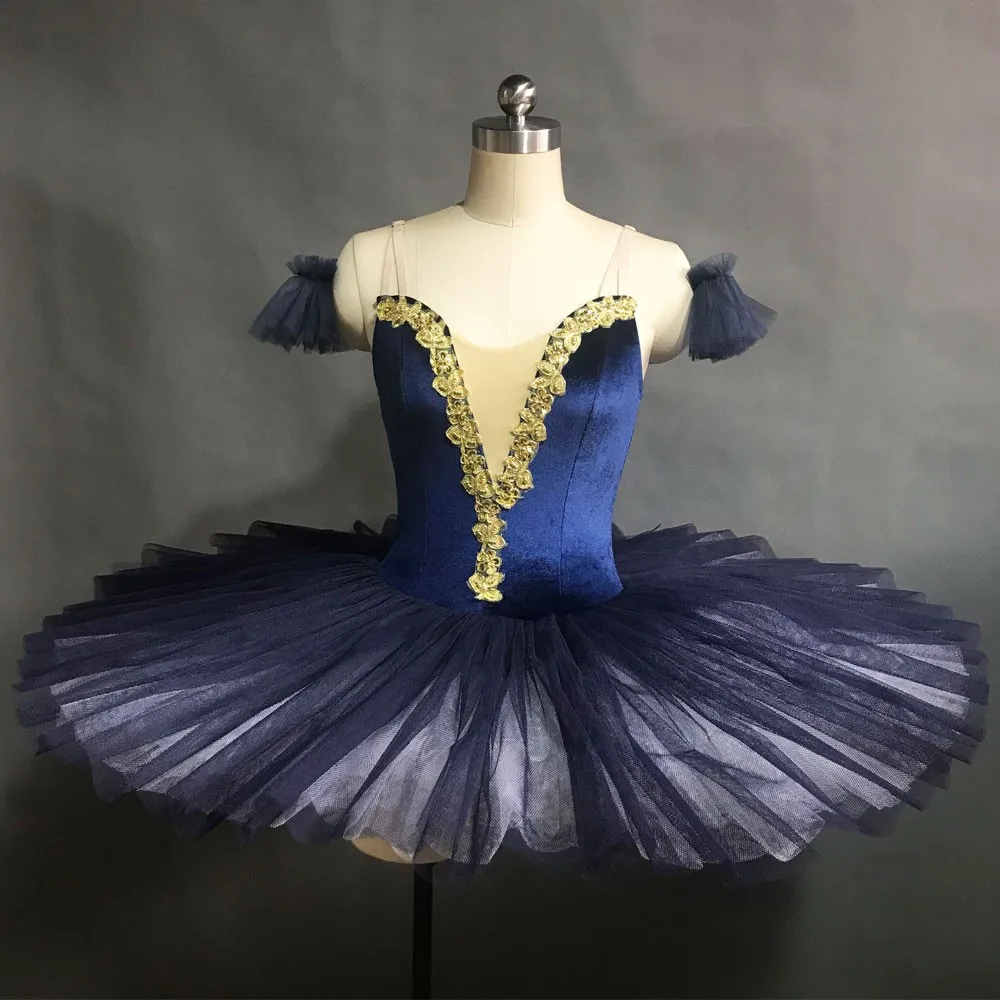 Adult Copii Balet Tutu Fusta Profesionale fata Tricou Black Swan Costum Rochie de Balet Pentru Fete Femei Clatita Costum de Balerina