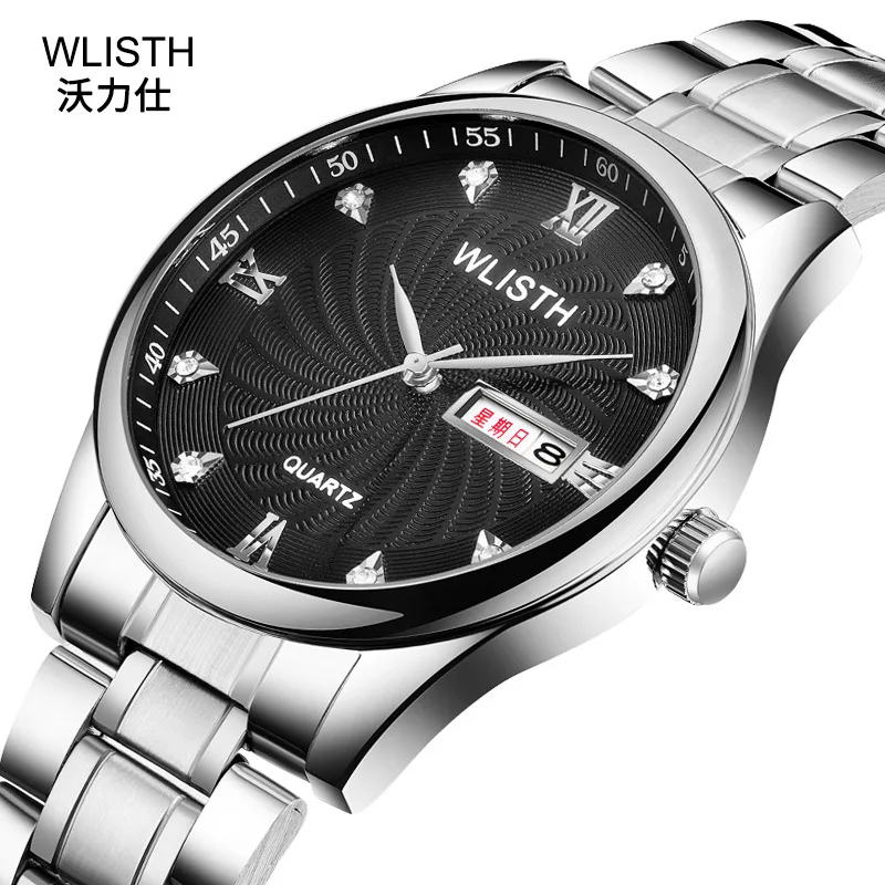 Brand de Top WLISTH Diamant Ceasuri Mens Aur de Lux Data Cuarț Ceas pentru Bărbați Rochie de Moda Ceas de mână de sex Masculin Ceas Relojes Hombre