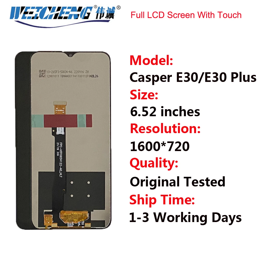Pentru Casper Prin E30 Display LCD +Touch Screen Digitizer Înlocuirea Ansamblului LCD Pentru Casper Prin E30 Plus Ecran LCD