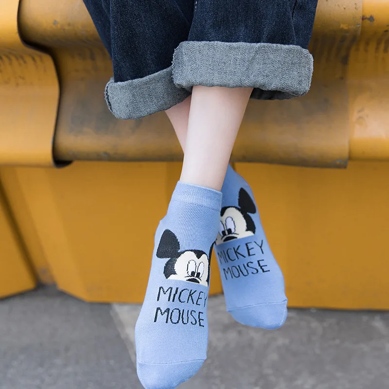 Disney Șosete Noi 1buc Mickey Minnie Fata Alfabetul Bumbac Cald desen Animat Mouse-ul Șosete Sălbatice Harajuku Șosete