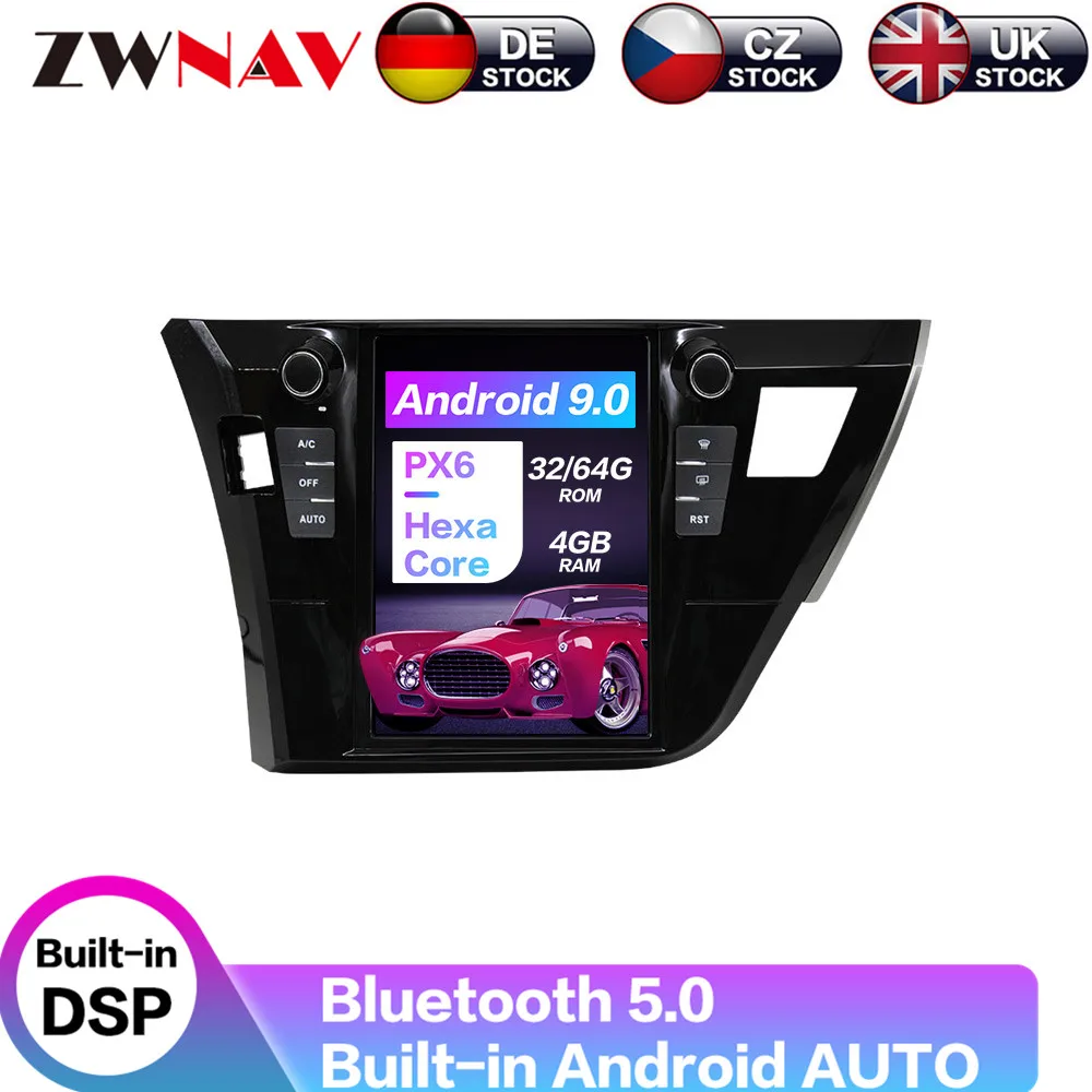 Carplay DSP Android 9.0 PX6 Verticale Tesla Ecranul Radio Auto Multimedia Player Stereo de Navigare GPS Pentru Toyota Corolla 2014-2016