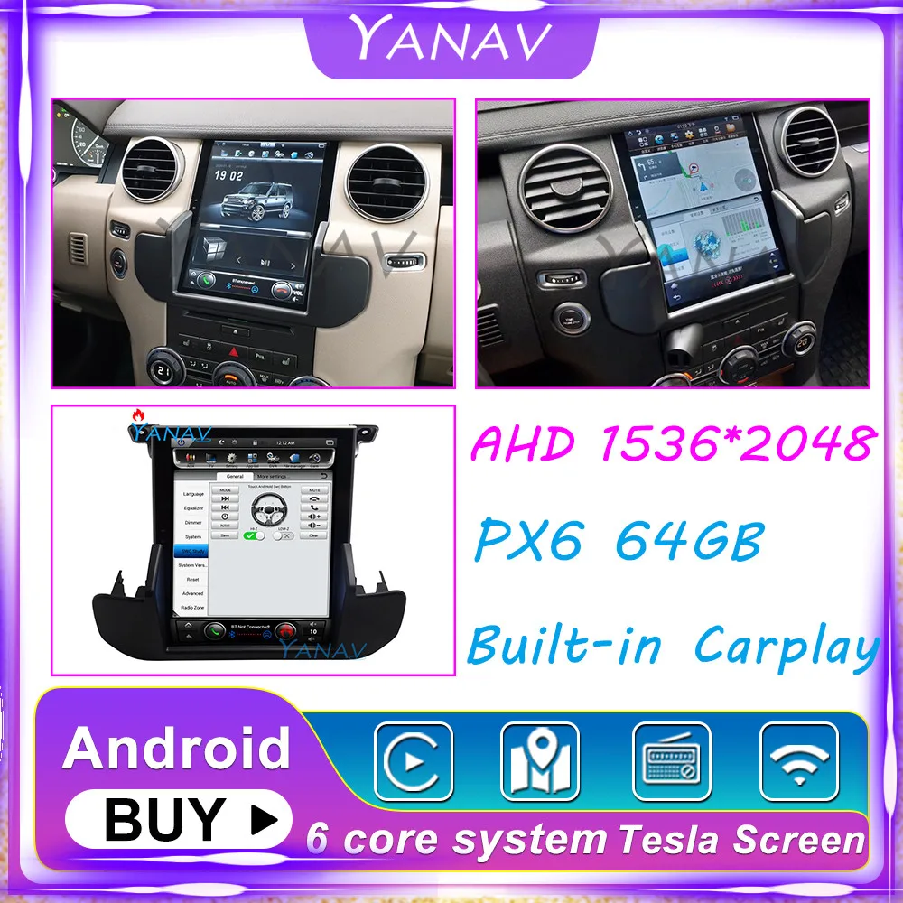 Masina de Navigație GPS, Video Player Pentru Land Rover Discovery 4 2009-2016 Stereo Tesla Ecran Radio Auto Multimedia Unitate Cap Carplay