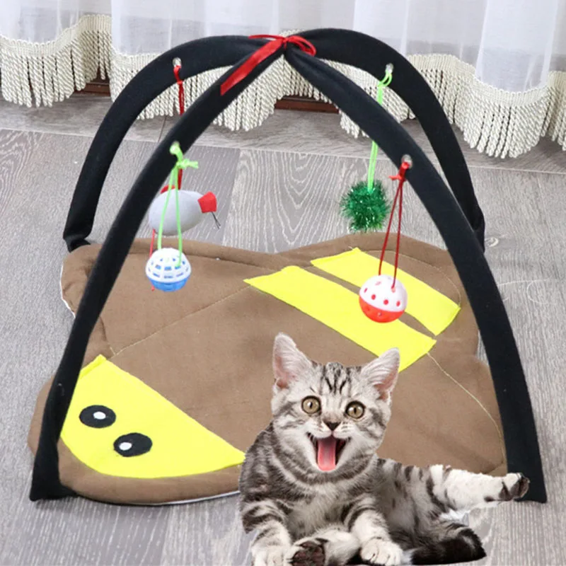 Minte si se joaca cu jucarii pisica pisica amuzant jucărie set distractiv pisica cort cat mat jucaus pat