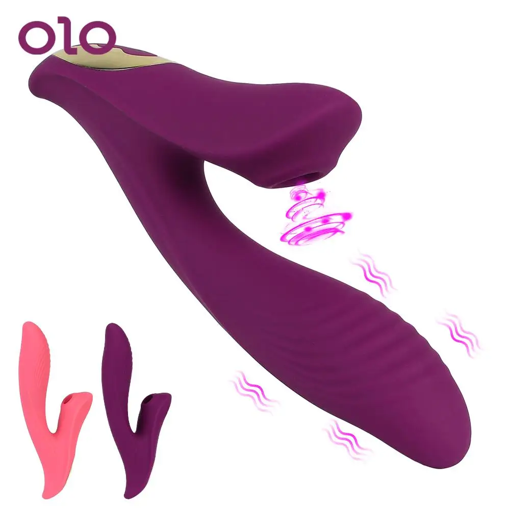 OLO 2 IN 1 Vibrator de Supt Vibratoare Jucarii Sexuale Pentru Femei Vid Stimulator Clitoris Clitoris sex Feminin Fraier Bunuri pentru Adulți Produs