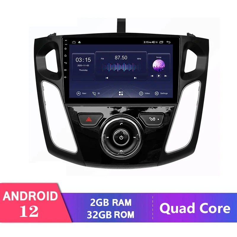 Pentru Ford Focus MK3 2012-2017 Android 12 Radio Auto Stereo Receptor Video MP5 Player Multimedia Navigare GPS Nr. 2 Din Dvd