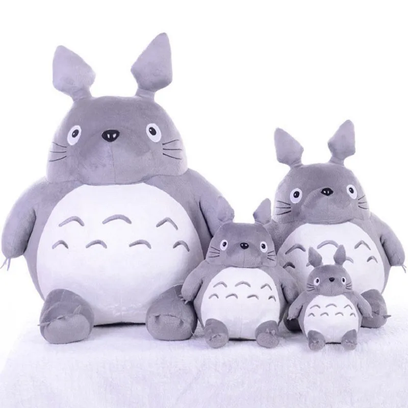 Totoro Umplute, Jucării de Pluș, Păpuși Anime Japonez Hayao Miyazaki Drăguț Cadou de Crăciun pentru Copii, Copii, Pisici TV & Film Caracter