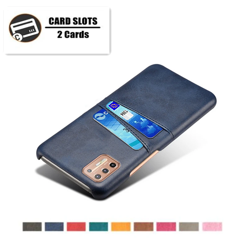 Piele Dual card de Caz pentru moto G7 G8 G9 plus play Dual Sloturi pentru Carduri de Portofel stil de Afaceri Slim Caz Telefon Pentru motorola G9 Coque