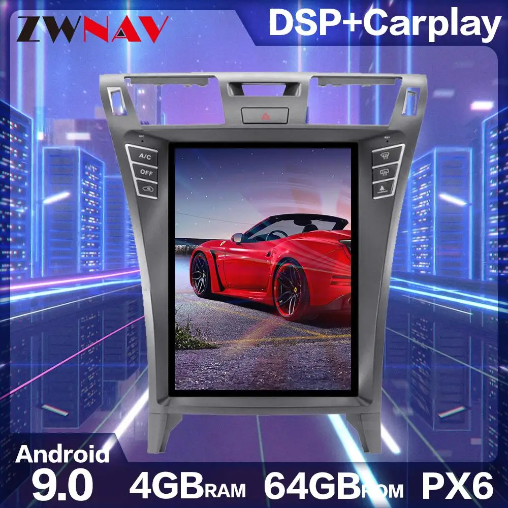 12.1 Inch Android 9.0 Tesla Ecran Vertical pentru Lexus LS460 2007-2015 Navigatie GPS DVD Player 4G64GB IPS 4K Unitate Multimedia
