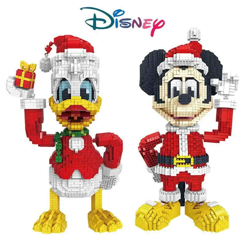 2021 Disney, Mickey Mouse, Donald Duck Mini Bricolaj Blocuri Anime Diamant Micro Caramida Jucării De Crăciun Copil Cadou Decoratiuni